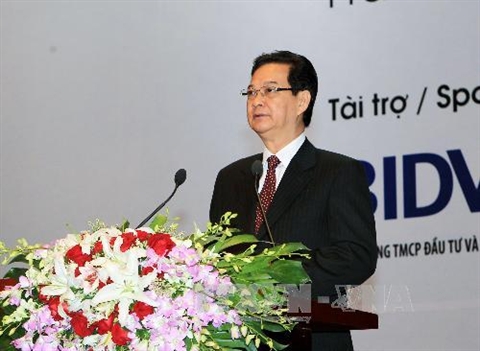 Thủ[-]tướng[-]phát[-]biểu[-]tại[-]hội[-]thảo.[-]Ảnh:[-]TTXVN